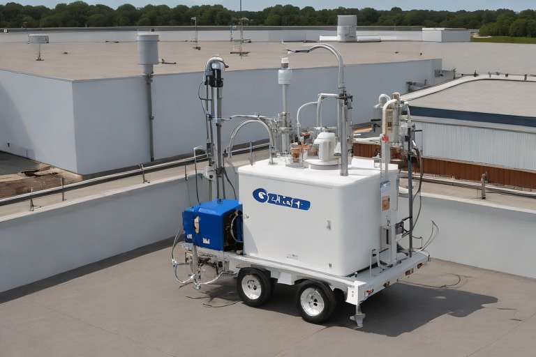Commercial Graco Hydraulic Airless Spray Rig Calibration for 30-Mil Silicone Topcoats
