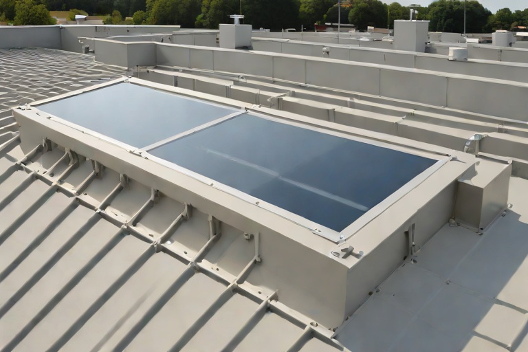 OSHA-Compliant Skylight Fall-Protection Curbs & Heavy-Duty Security Screens on Commercial Government Secure Records Archives