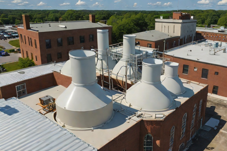 Industrial Corrosive Chemical Fume Exhaust Defense on Commercial Historic Sanctuary & Education Annexs