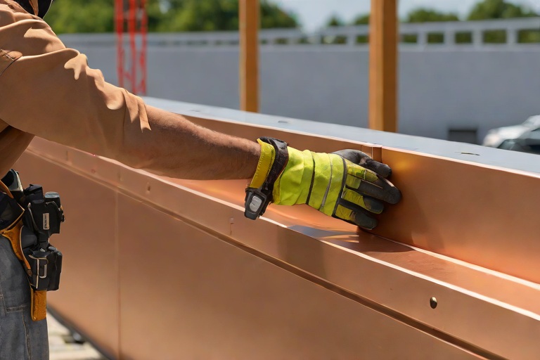 Parapet Wall Heavy-Gauge 20-Gauge Kynar 500 Coping Cap Continuous Cleat Locking on Commercial Mission-Critical Data Centers