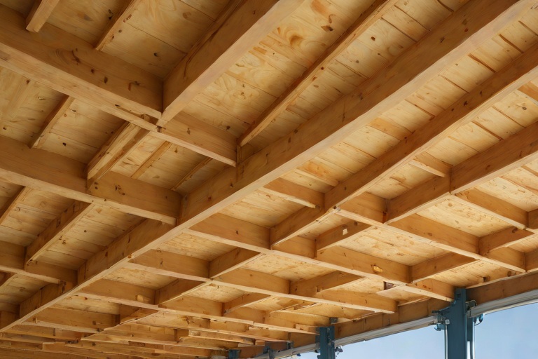 Stripping Old Shingles Down to Clean Wood Sheathing Across Commercial Eaves on Commercial Intermodal Cargo Freight Terminals