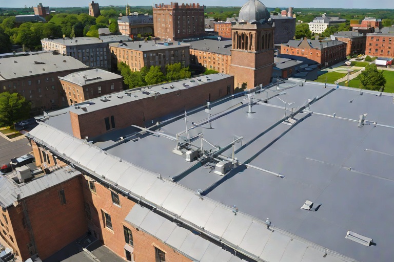 Cold-Weather Induction Welded Membrane Attachments on Commercial Historic Sanctuary & Education Annexs