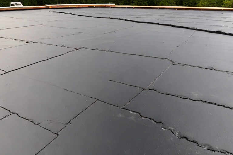 Commercial EPDM Rubber Roof Lap Seam Restoration with AOC 581 Mastic Systems