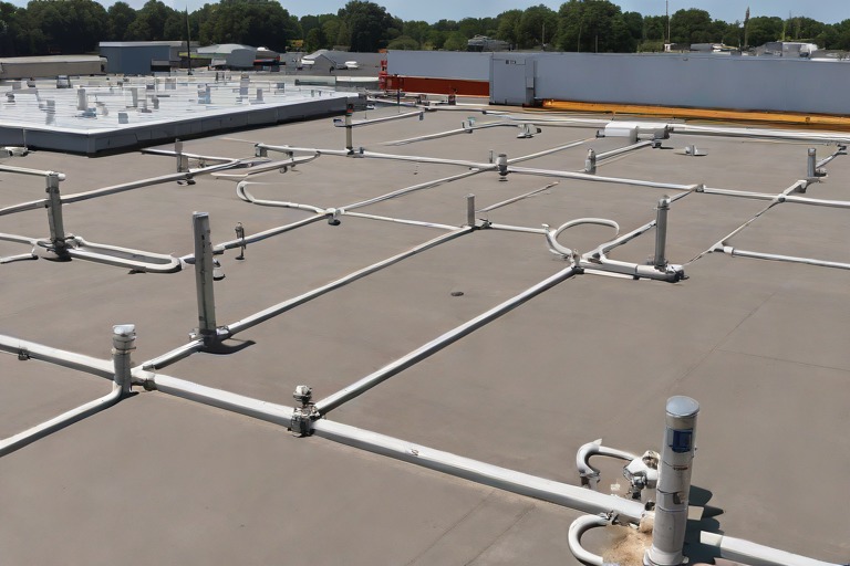Strip Mall Flat Roof Maintenance & Mechanical Penetration Waterproofing