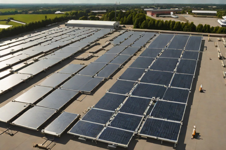 Solar Photovoltaic Ballasted Racking Point-Load Defense & Sacrificial Slip Sheets on Commercial Port Marine Shipping Warehouses