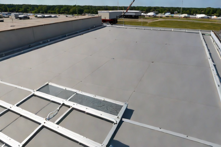 OSHA-Compliant Skylight Fall-Protection Curbs & Heavy-Duty Security Screens on Commercial Municipal Sports & Convention Arenas