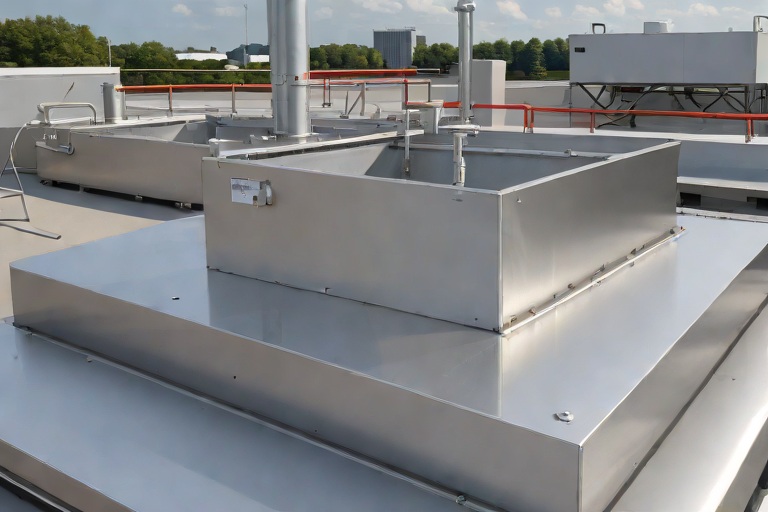 Commercial Kitchen Grease Containment & 304 Stainless Steel Catchment Shielding on Commercial University Research Laboratorys
