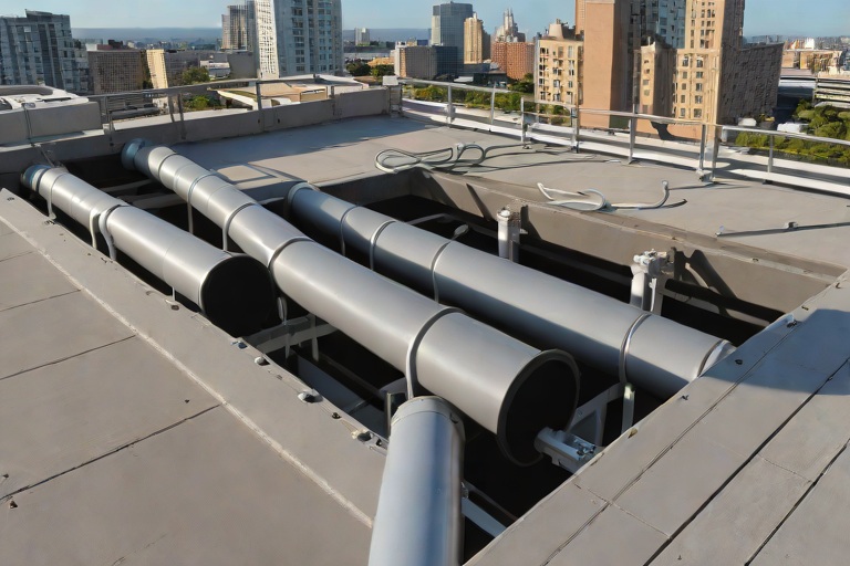 Commercial Expansion Joint Bellows & Heavy-Gauge Neoprene Movement Transitions on Commercial High-Rise Commercial Penthouse Towers