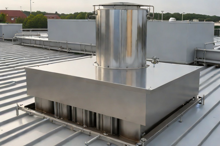 Commercial Kitchen Grease Containment & 304 Stainless Steel Catchment Shielding on Commercial Municipal City Hall & Administrative Complexs