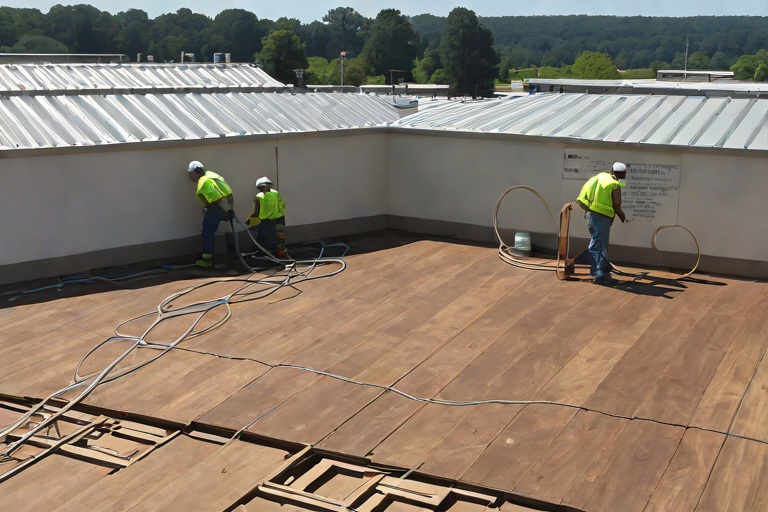 Complete Old Roof Tear-Offs Down to Clean Wood Decking & Substrate Remediation on Commercial Regional Healthcare Medical Centers