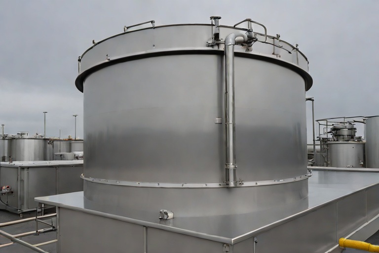 Commercial Kitchen Grease Containment & 304 Stainless Steel Catchment Shielding on Commercial Chemical Processing Facilitys