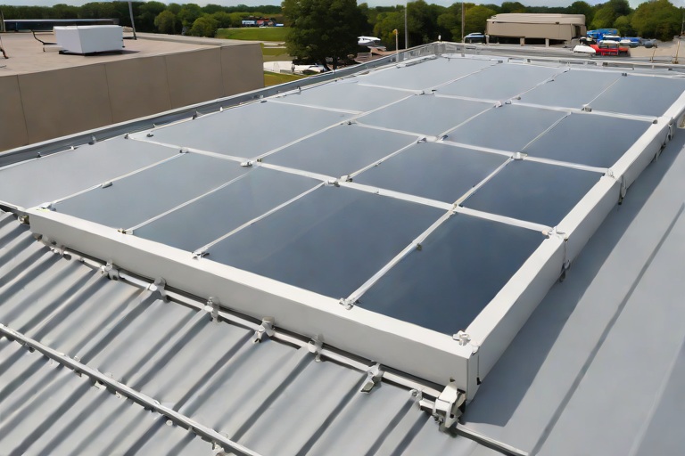 OSHA-Compliant Skylight Fall-Protection Curbs & Heavy-Duty Security Screens on Commercial Big-Box Retail Power Centers