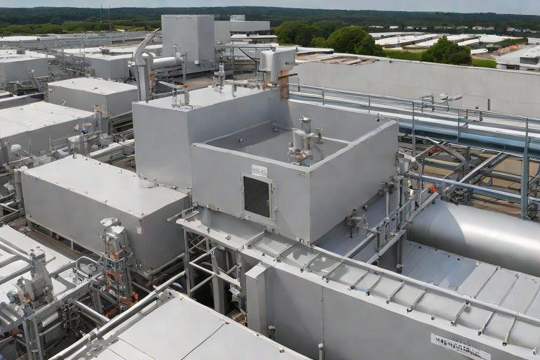 Rooftop Mechanical Unit Vibration Isolation Rails & Spring-Mounted Curb Seals on Commercial Food Packaging & Cold Logistics Plants