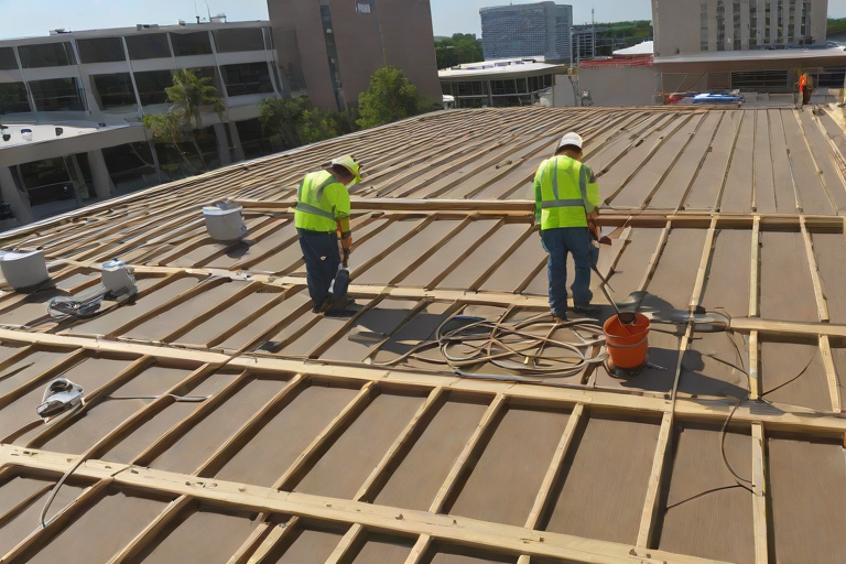 Complete Old Roof Tear-Offs Down to Clean Wood Decking & Substrate Remediation on Commercial Municipal City Hall & Administrative Complexs