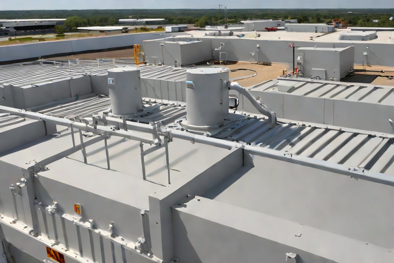 Rooftop Mechanical Unit Vibration Isolation Rails & Spring-Mounted Curb Seals on Commercial Big-Box Retail Power Centers