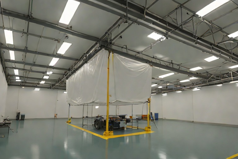 Active Emergency Leak Catchment Tarps & Interior Production Bay Diversion on Commercial Semiconductor Cleanroom Fabs