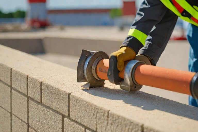 Masonry Parapet Counterflashing Reglet Overhauls & Polyurethane Sealant Compression on Commercial Municipal Sports & Convention Arenas