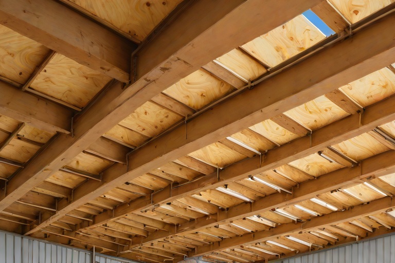 Stripping Old Shingles Down to Clean Wood Sheathing Across Commercial Eaves on Commercial Chemical Processing Facilitys