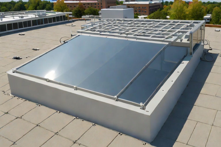 OSHA-Compliant Skylight Fall-Protection Curbs & Heavy-Duty Security Screens on Commercial Regional Healthcare Medical Centers