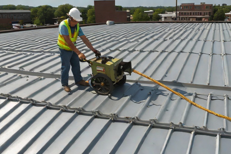 Structural Steel Deck Rust Remediation & Zinc-Rich Primer Passivation on Commercial Historic Sanctuary & Education Annexs
