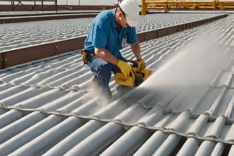 Structural Steel Deck Rust Remediation & Zinc-Rich Primer Passivation on Commercial Pharmaceutical Production Facilitys