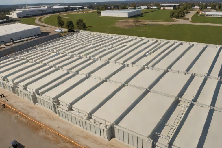 Tapered Polyiso Drainage Layouts (1/4-In/Ft) & Geometric Cricket Sizing on Commercial Heavy Manufacturing Fabrication Plants