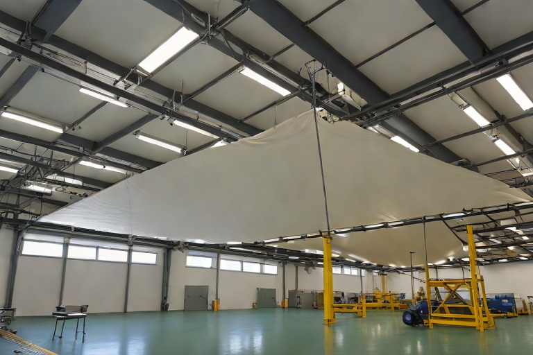 Active Emergency Leak Catchment Tarps & Interior Production Bay Diversion on Commercial University Research Laboratorys