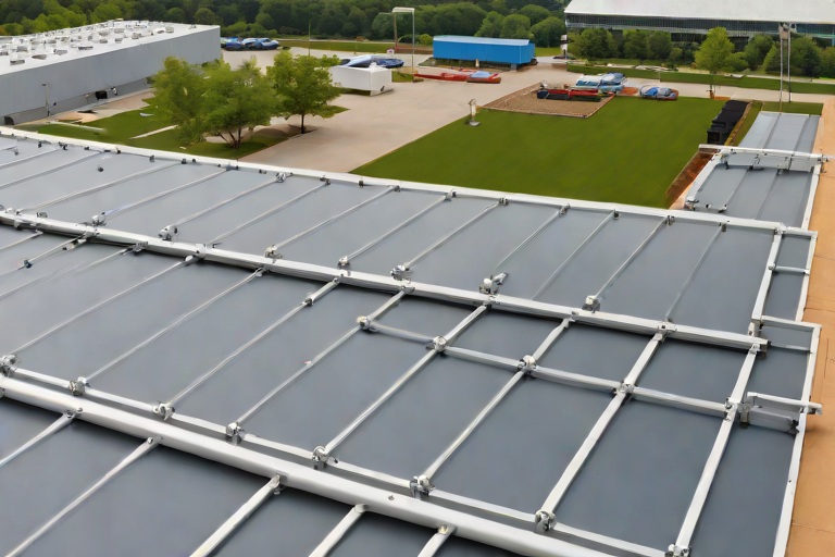 Cold-Weather Induction Welded Membrane Attachments on Commercial Suburban Corporate Office Parks
