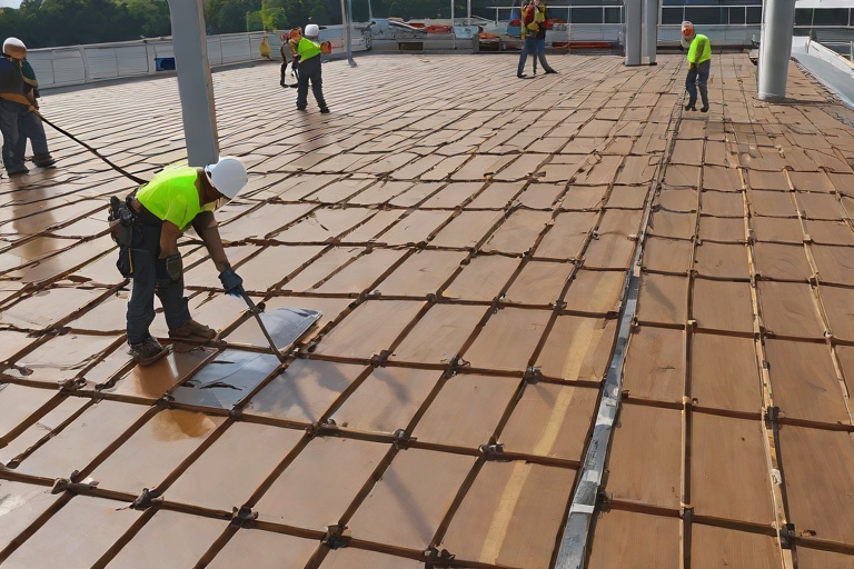 Complete Old Roof Tear-Offs Down to Clean Wood Decking & Substrate Remediation on Commercial Automotive Assembly Plants
