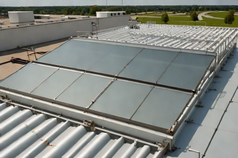 OSHA-Compliant Skylight Fall-Protection Curbs & Heavy-Duty Security Screens on Commercial Chemical Processing Facilitys