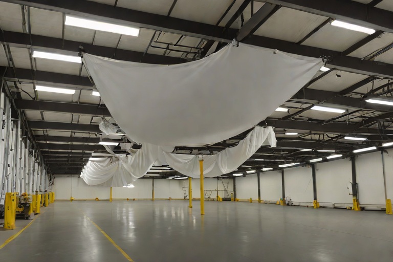 Active Emergency Leak Catchment Tarps & Interior Production Bay Diversion on Commercial Chemical Processing Facilitys