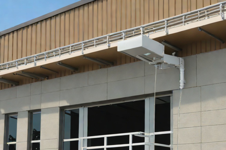 Multi-Tier Conductor Head Overflow Spillways & Freeze-Thaw Downspout Burst Defense on Commercial Intermodal Cargo Freight Terminals