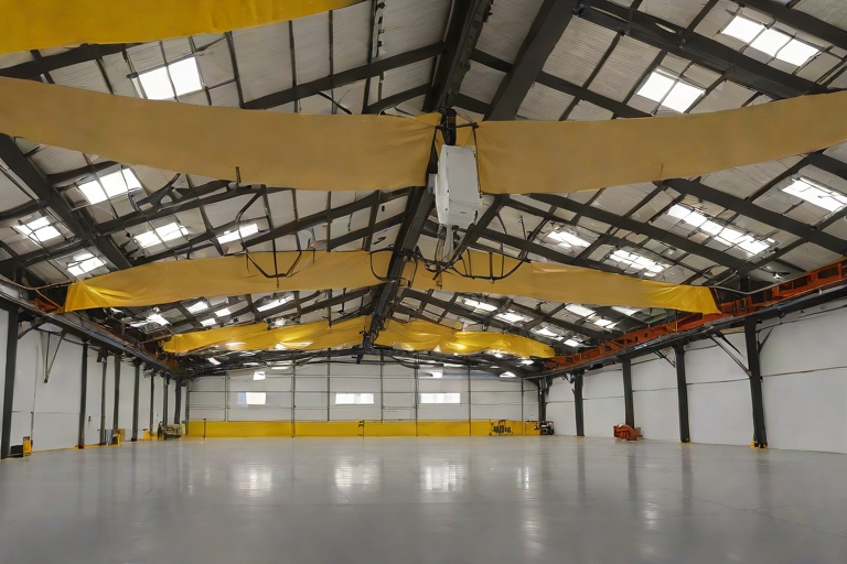 Active Emergency Leak Catchment Tarps & Interior Production Bay Diversion on Commercial Commercial Fleet Maintenance Hangars