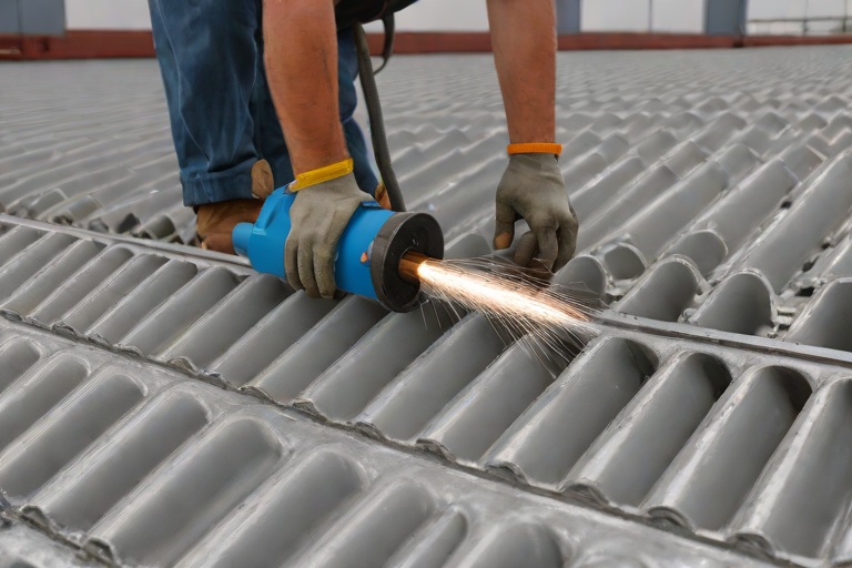 Structural Steel Deck Rust Remediation & Zinc-Rich Primer Passivation on Commercial Intermodal Cargo Freight Terminals
