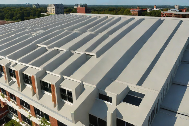 Flute-Fill EPS/Polyiso Insulation Sizing for Standing Rib Metal Roof Retrofits on Commercial Municipal City Hall & Administrative Complexs