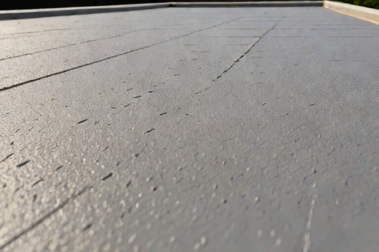 AOC 581 Elastomeric Structural Mastic Detailing Around Rooftop HVAC Curbs on Commercial Government Secure Records Archives