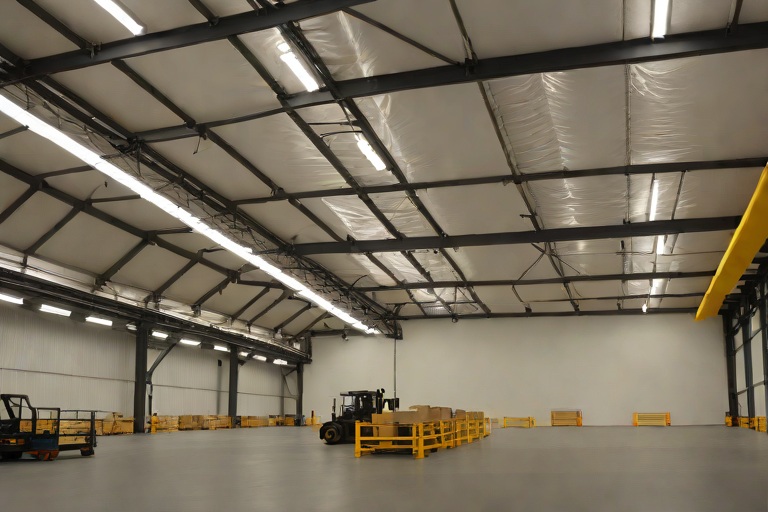 Active Emergency Leak Catchment Tarps & Interior Production Bay Diversion on Commercial Logistics Distribution Hubs