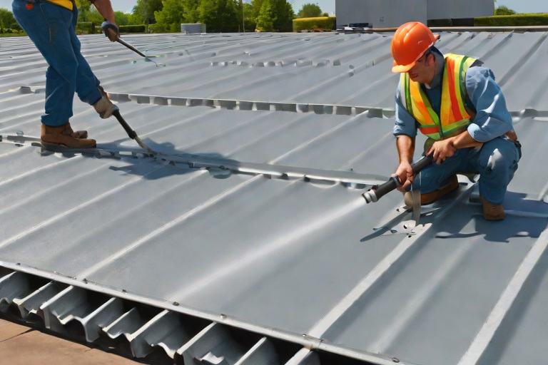 Structural Steel Deck Rust Remediation & Zinc-Rich Primer Passivation on Commercial Suburban Corporate Office Parks