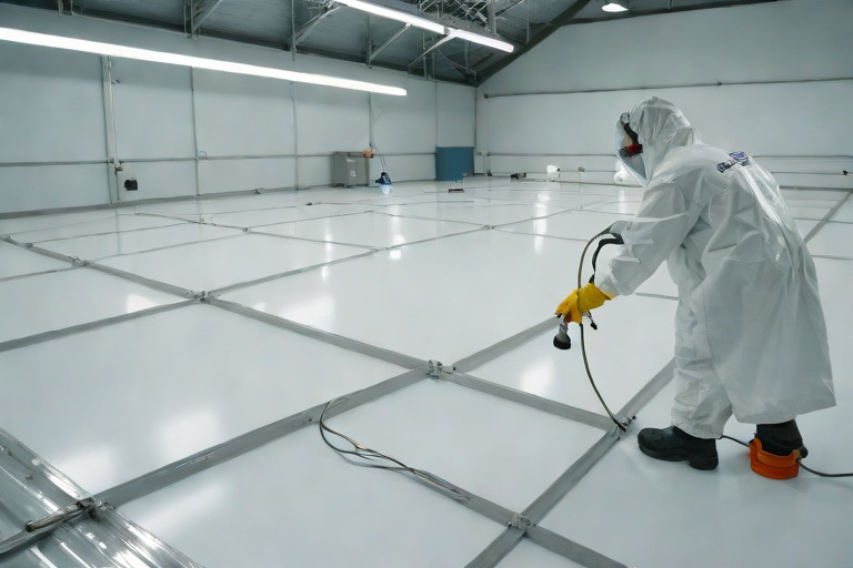 High-Solids Silicone Monolithic Coating Restoration & Albedo Reflectance on Commercial Semiconductor Cleanroom Fabs