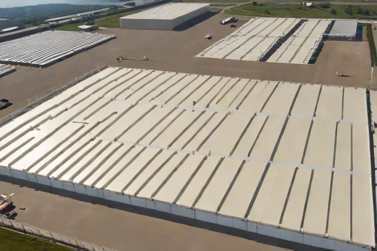 Tapered Polyiso Drainage Layouts (1/4-In/Ft) & Geometric Cricket Sizing on Commercial Intermodal Cargo Freight Terminals
