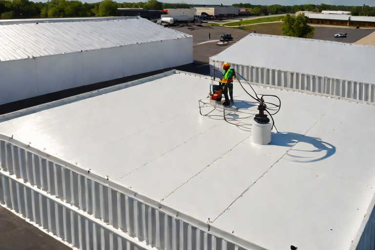 High-Solids Silicone Monolithic Coating Restoration & Albedo Reflectance on Commercial Big-Box Retail Power Centers