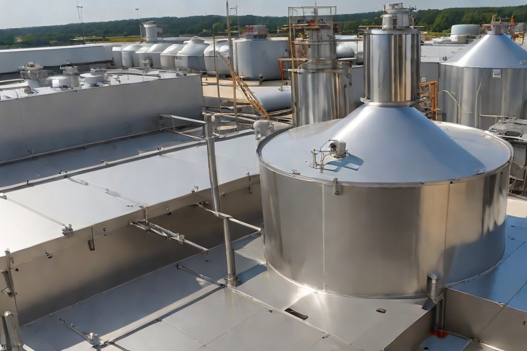 Commercial Kitchen Grease Containment & 304 Stainless Steel Catchment Shielding on Commercial Heavy Manufacturing Fabrication Plants