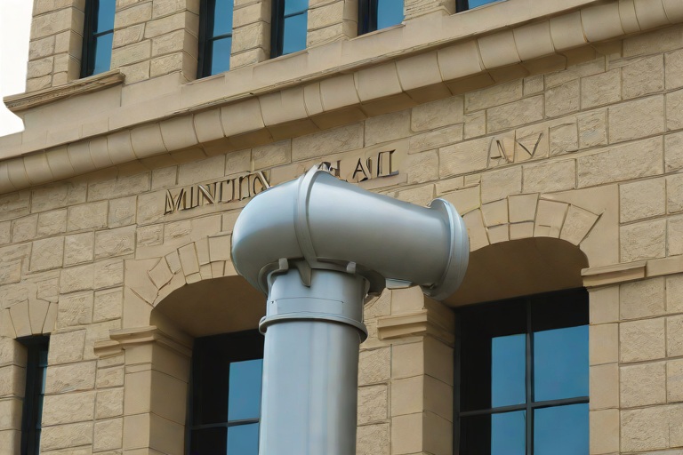Multi-Tier Conductor Head Overflow Spillways & Freeze-Thaw Downspout Burst Defense on Commercial Municipal City Hall & Administrative Complexs