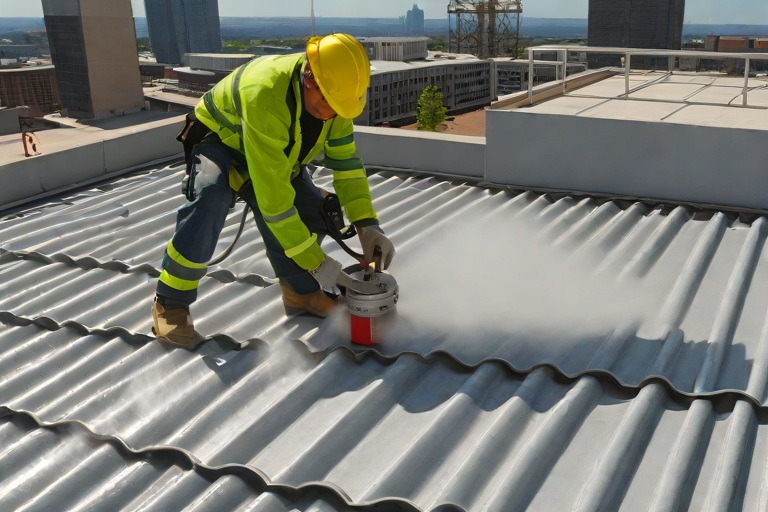Structural Steel Deck Rust Remediation & Zinc-Rich Primer Passivation on Commercial High-Rise Commercial Penthouse Towers