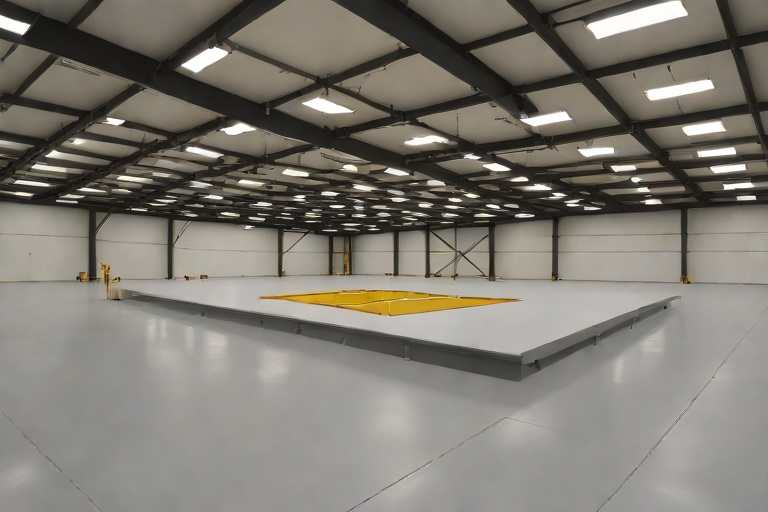 Commercial Roof Hatch Safety Grab Bars & Compression Curb Gasket Weatherproofing on Commercial Commercial Fleet Maintenance Hangars