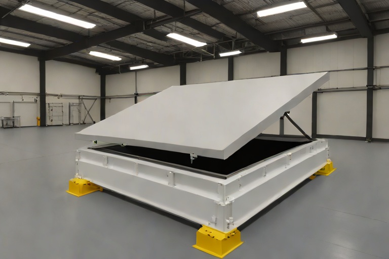 Commercial Roof Hatch Safety Grab Bars & Compression Curb Gasket Weatherproofing on Commercial Cold Storage Freezer Warehouses