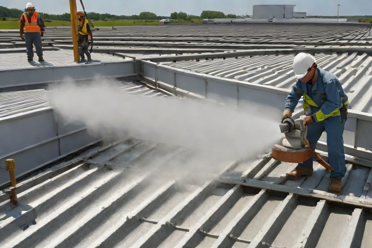 Structural Steel Deck Rust Remediation & Zinc-Rich Primer Passivation on Commercial Chemical Processing Facilitys