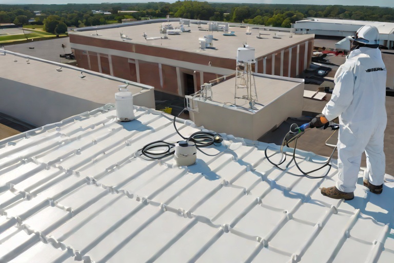 High-Solids Silicone Monolithic Coating Restoration & Albedo Reflectance on Commercial Regional Healthcare Medical Centers