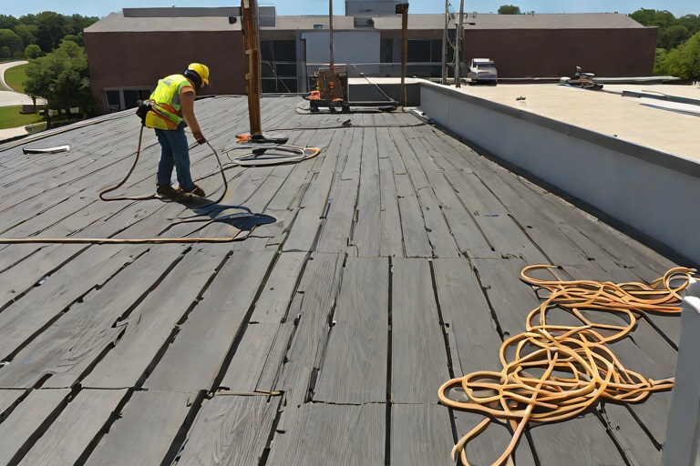 Complete Old Roof Tear-Offs Down to Clean Wood Decking & Substrate Remediation on Commercial Telecommunications Central Switching Offices