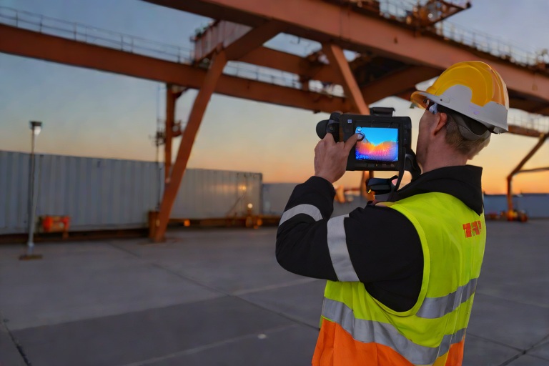 Non-Destructive Substrate Moisture Scans on Commercial Intermodal Cargo Freight Terminals